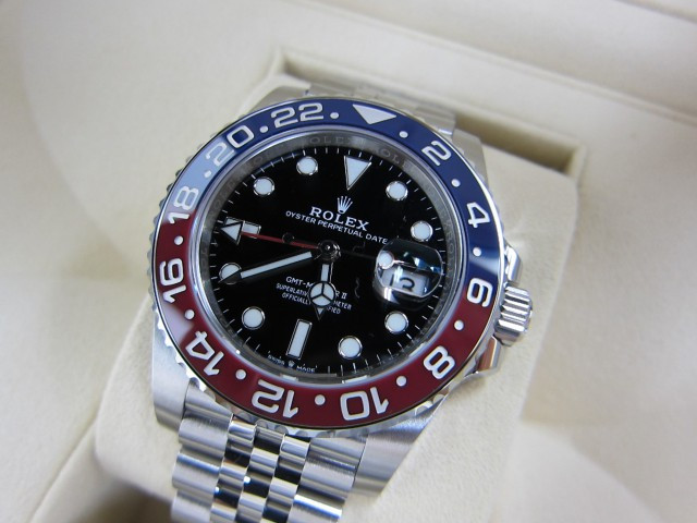 【大阪難波】ロレックス GMTマスターⅡ 126710BLROを買取いたしました。