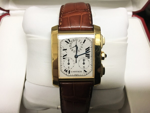【大阪梅田】カルティエ タンク クロノリフレックス YGを買取いたしました。