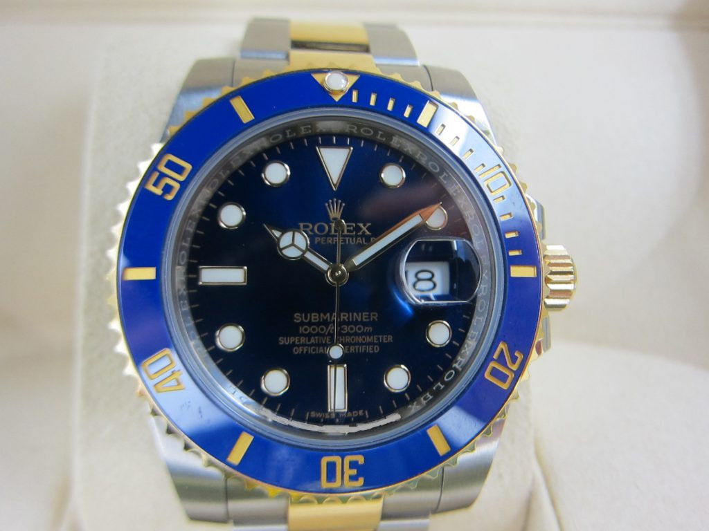 【神戸三宮】ロレックス サブマリーナコンビ 116613LBを買取いたしました。