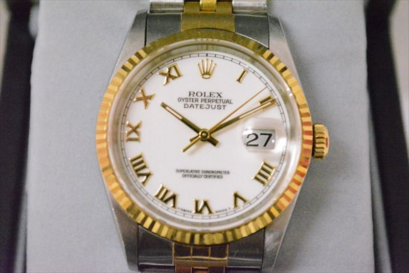 【宅配大阪梅田】ロレックス16233デイトジャストメンズコンビW番買い取りました。