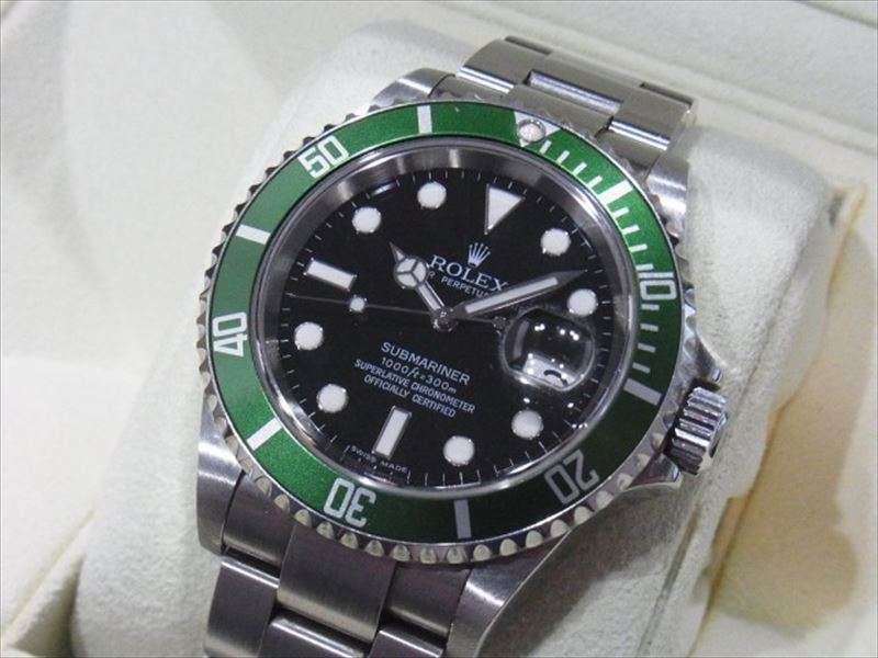 ロレックス 初代グリーンサブ 16610LV Z番 中古 買取価格 ¥1,760,000-