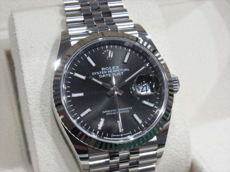 ロレックス 126234 デイトジャスト36 ジュビリーブレス 未使用品 買取価格 ¥980,000-