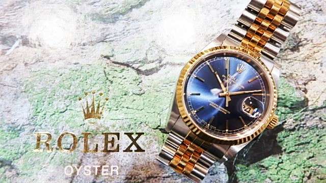 ロレックス デイトジャスト 16233ブルー文字盤  買取価格 ¥650,000－