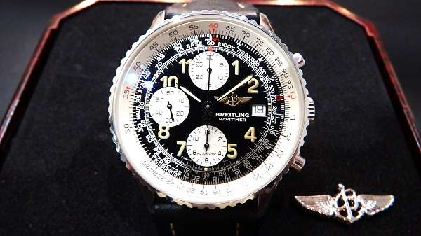 【大阪難波】ブライトリング オールドナビタイマー Ａ13022 ブラック文字盤 買取致しました。 