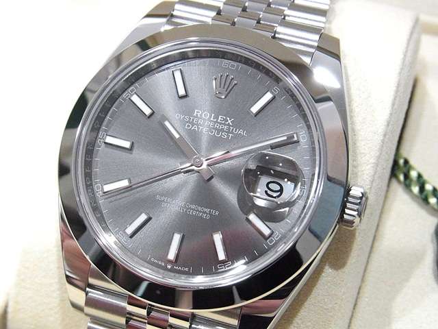 【大阪難波】ロレックス デイトジャスト126300スレート文字盤を買取いたしました。